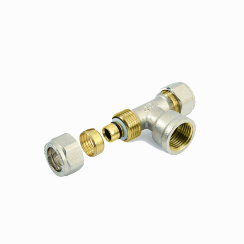 530012N041620A სამკაპი ქურო-ადაპტორი შ.ხ 1/2" - Ø16x2mm - Ø16x2mm GF
