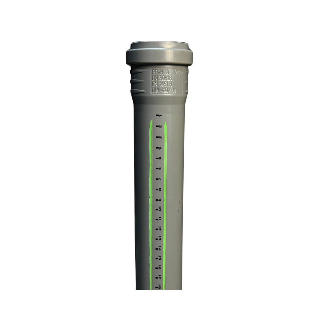 PP HTR კანალიზაციის მილი Ø32mmx1000mm ASG